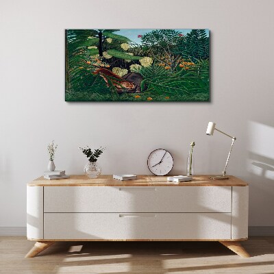 The mysterious world of the jungle Canvas print