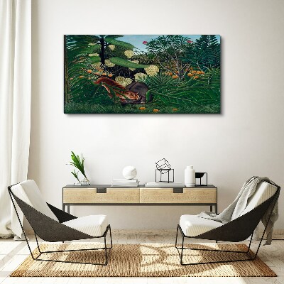 The mysterious world of the jungle Canvas print