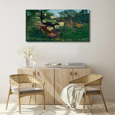 The mysterious world of the jungle Canvas print