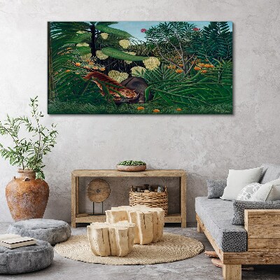 The mysterious world of the jungle Canvas print