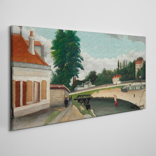 A quiet river bank Canvas print