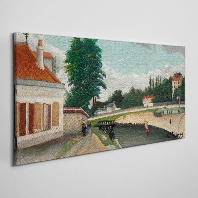A quiet river bank Canvas print