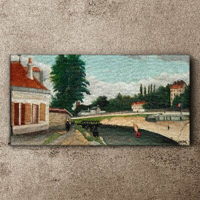 A quiet river bank Canvas print