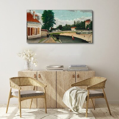 A quiet river bank Canvas print