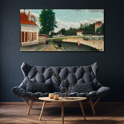 A quiet river bank Canvas print
