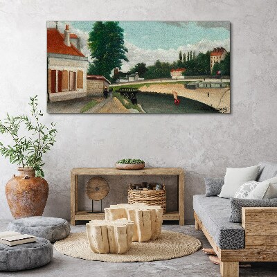 A quiet river bank Canvas print