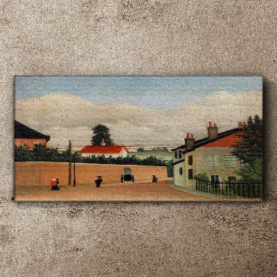 A quiet street in the landscape Canvas print