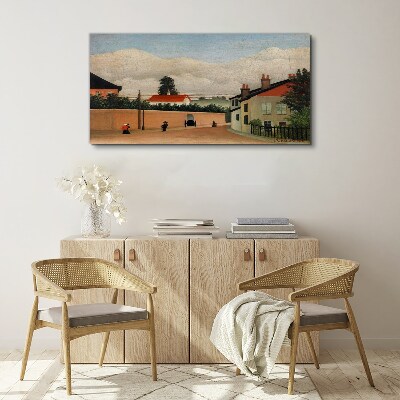A quiet street in the landscape Canvas print