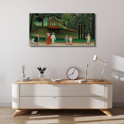 A walk in the park Canvas print