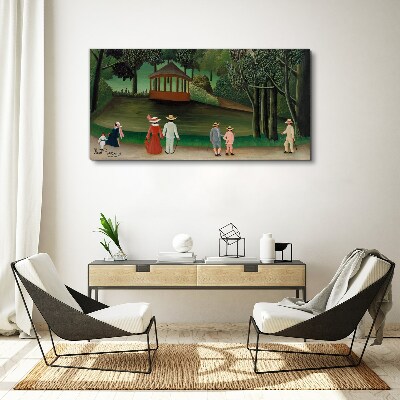 A walk in the park Canvas print