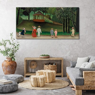 A walk in the park Canvas print