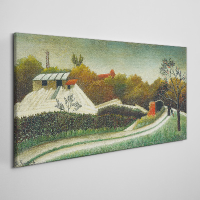 Countryside scenery with trees Canvas print