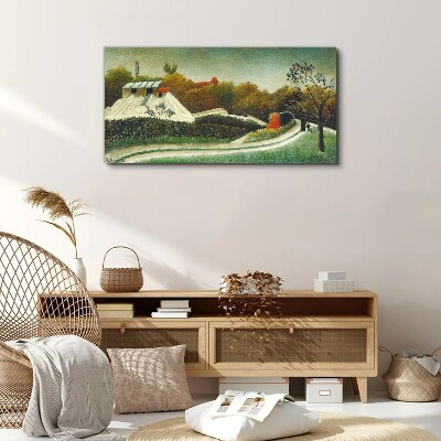 Countryside scenery with trees Canvas print