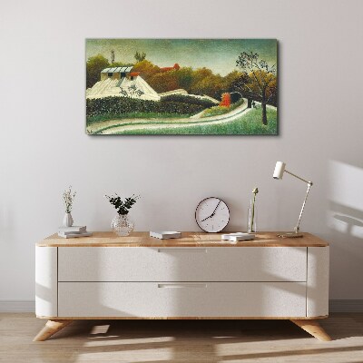 Countryside scenery with trees Canvas print