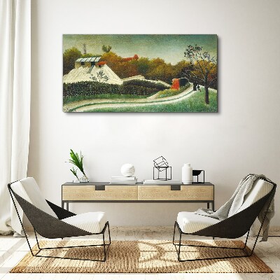 Countryside scenery with trees Canvas print
