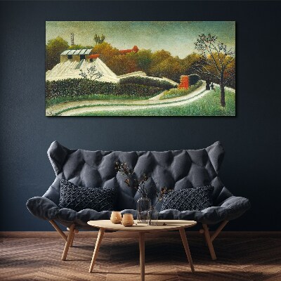 Countryside scenery with trees Canvas print