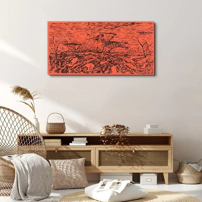 Abstraction battlefield Canvas print