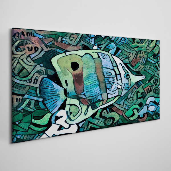 Colorful fish world Canvas print