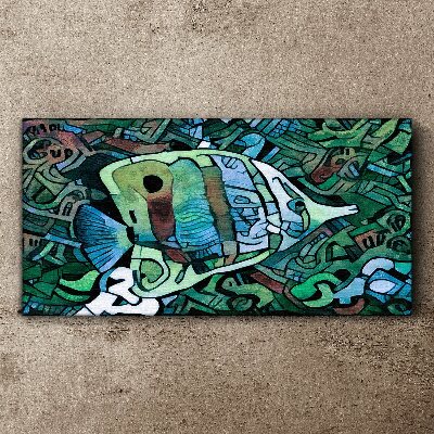 Abstraction animals fish Canvas print