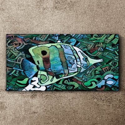 Colorful fish world Canvas print