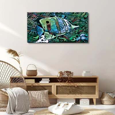 Colorful fish world Canvas print