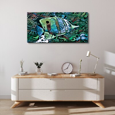 Colorful fish world Canvas print
