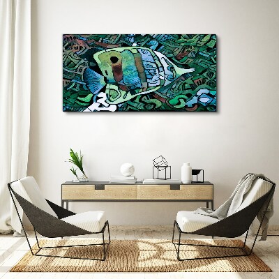 Colorful fish world Canvas print