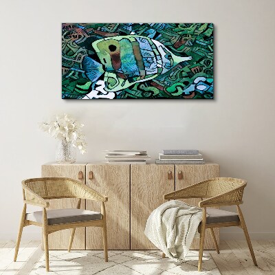 Colorful fish world Canvas print