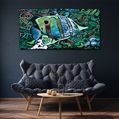 Colorful fish world Canvas print