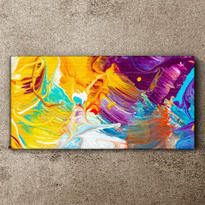 Dynamic explosion of colors Canvas print