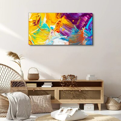 Dynamic explosion of colors Canvas print