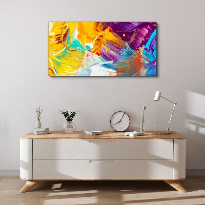 Dynamic explosion of colors Canvas print