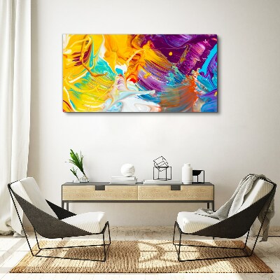 Dynamic explosion of colors Canvas print