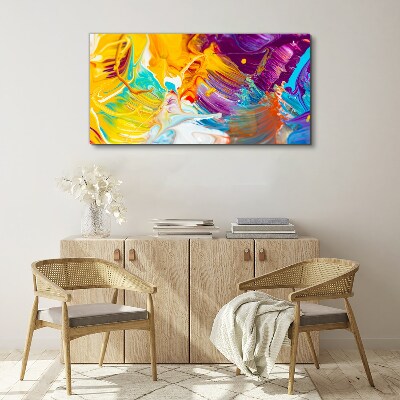 Dynamic explosion of colors Canvas print
