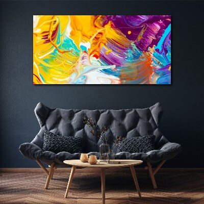Dynamic explosion of colors Canvas print