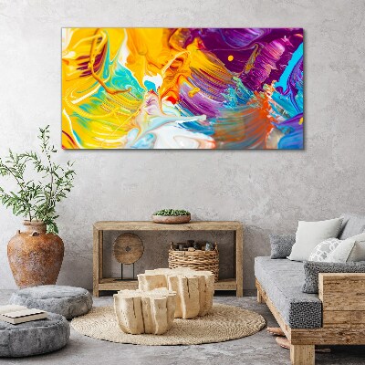 Dynamic explosion of colors Canvas print