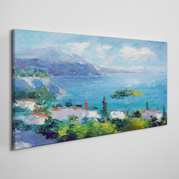 Seascape in blue Canvas print