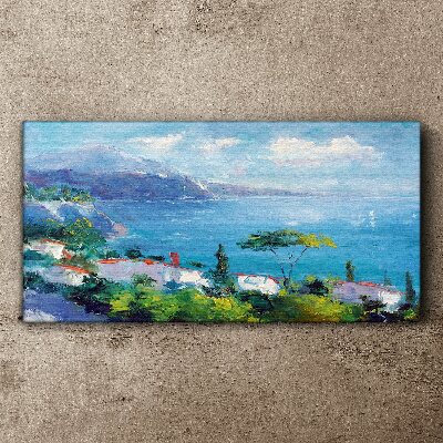 Seascape in blue Canvas print