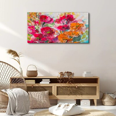 Floral explosion of colors Canvas print