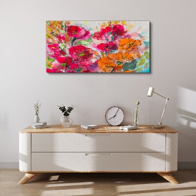 Floral explosion of colors Canvas print