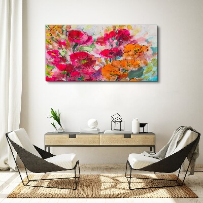 Floral explosion of colors Canvas print
