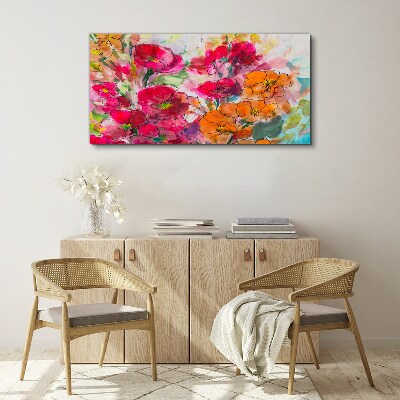 Floral explosion of colors Canvas print