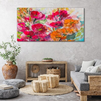 Floral explosion of colors Canvas print