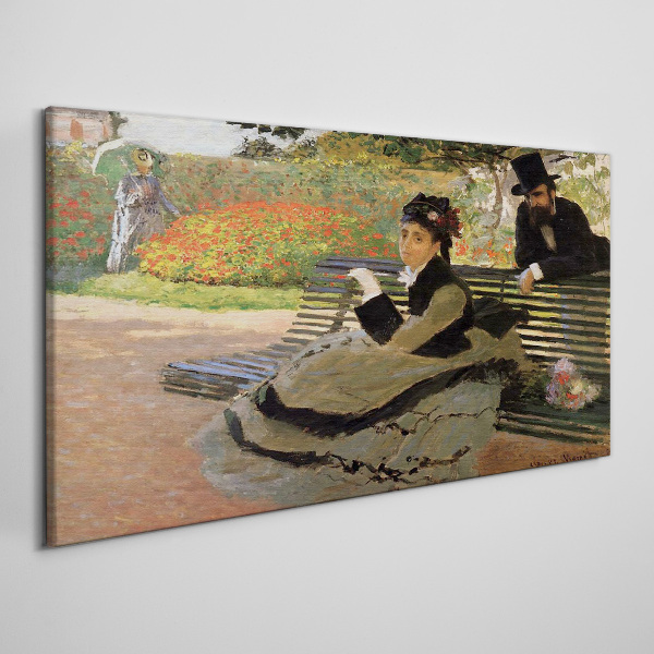 A walk in the garden Canvas print