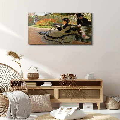 A walk in the garden Canvas print