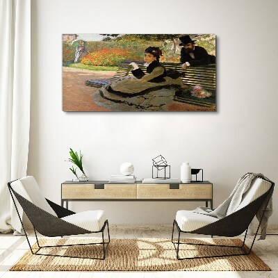 A walk in the garden Canvas print