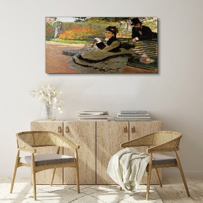 A walk in the garden Canvas print