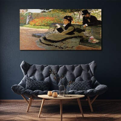 A walk in the garden Canvas print