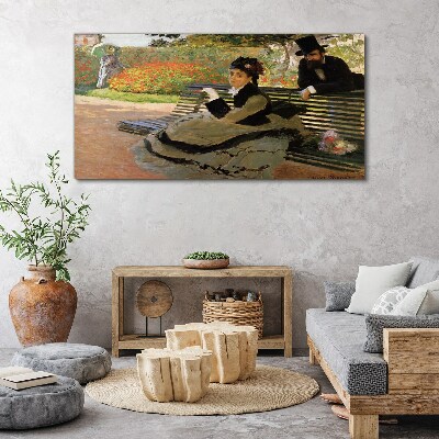 A walk in the garden Canvas print