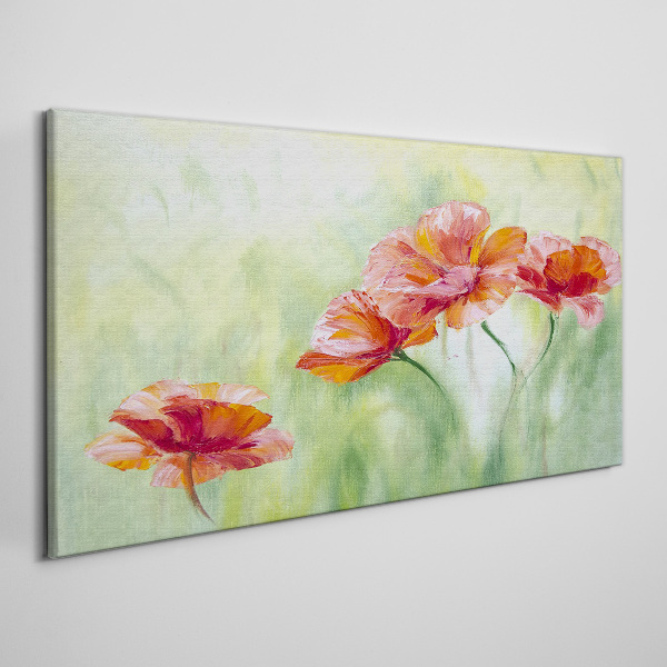 Flowers in pastel shades Canvas Wall art